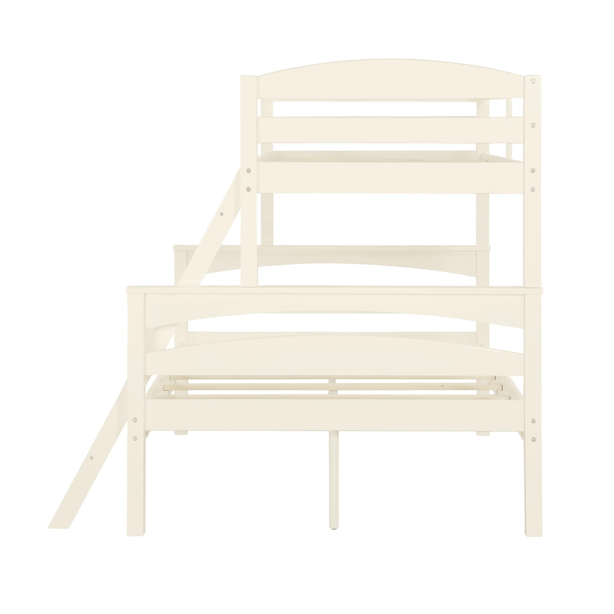 DHP Brady Kids' Wood Bunk Bed - White