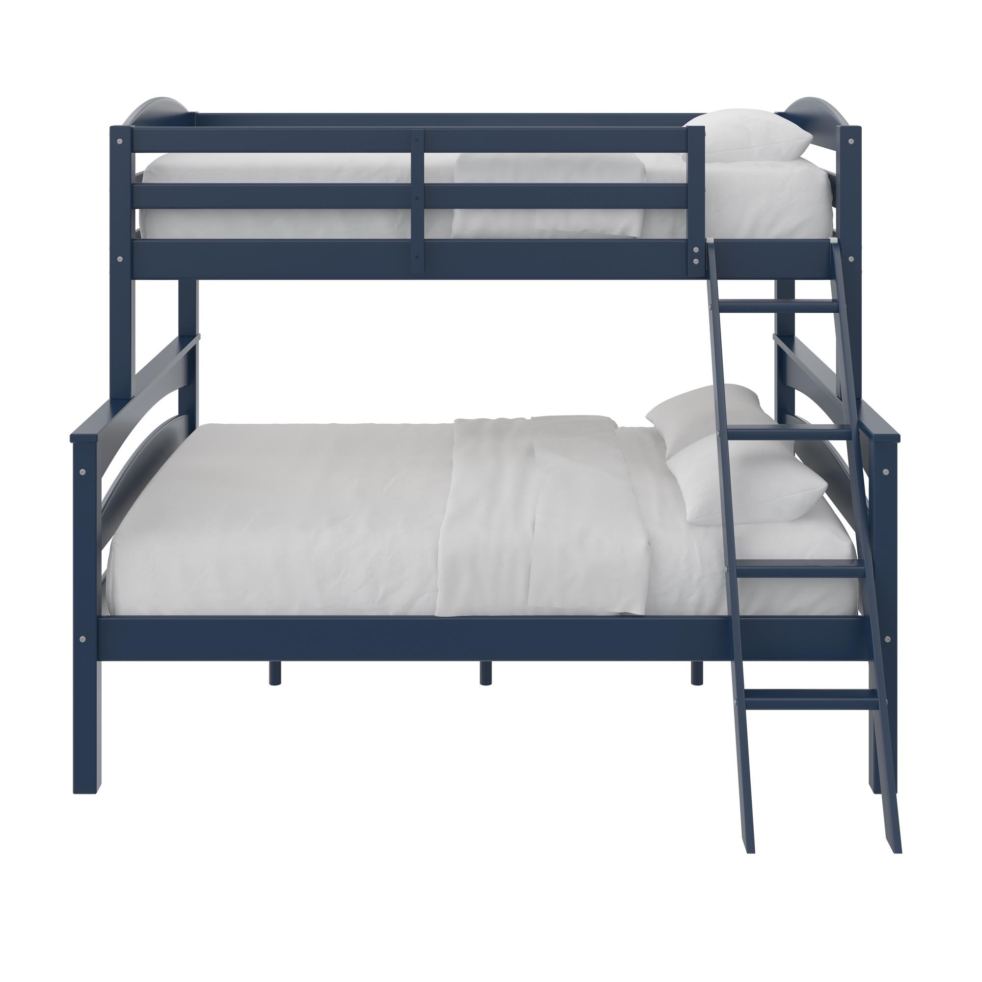 DHP Brady Kids' Wood Bunk Bed - Graphite Blue