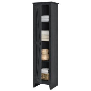 Systembuild Evolution Farmington 18" Wide Storage Cabinet - Black Oak