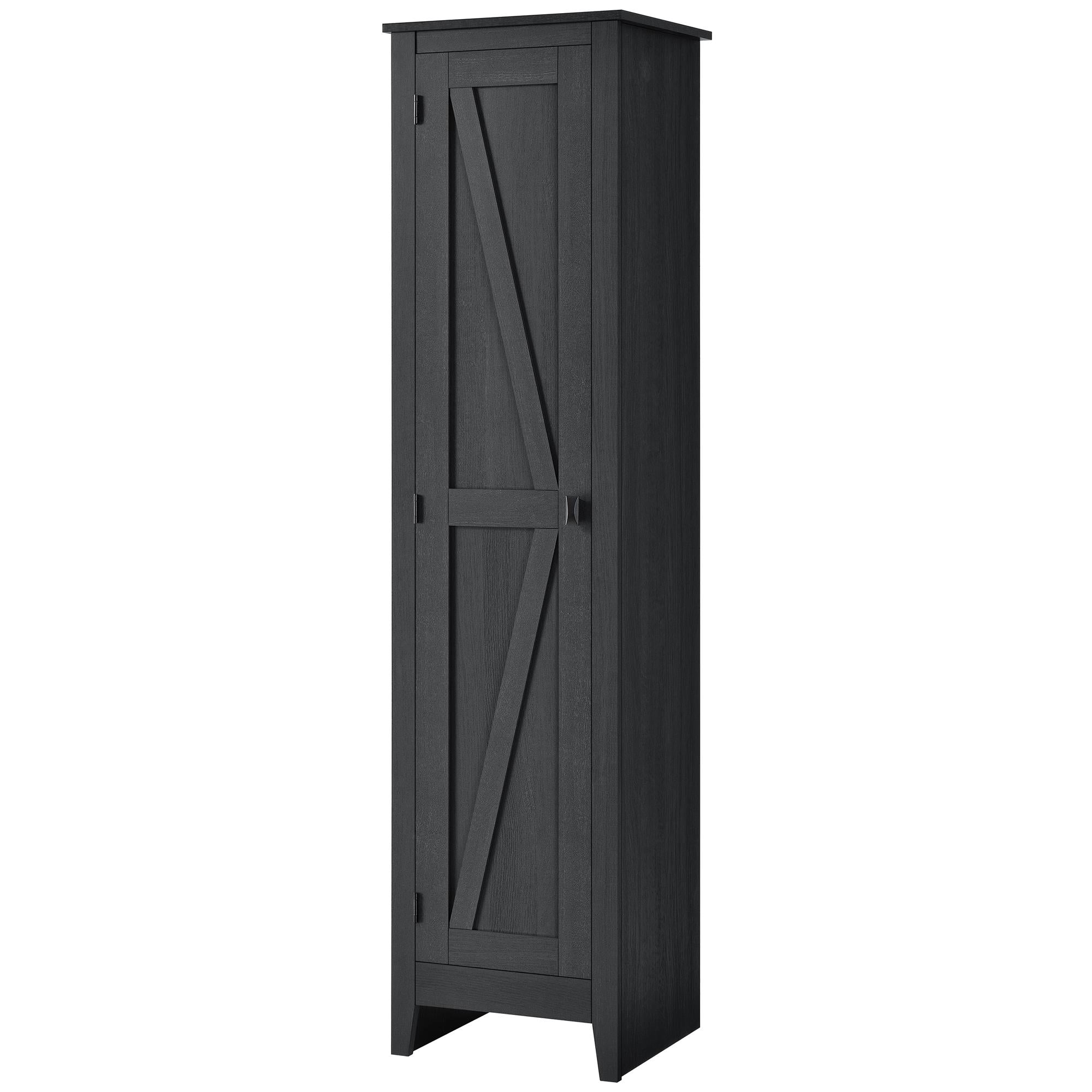 Systembuild Evolution Farmington 18" Wide Storage Cabinet - Black Oak