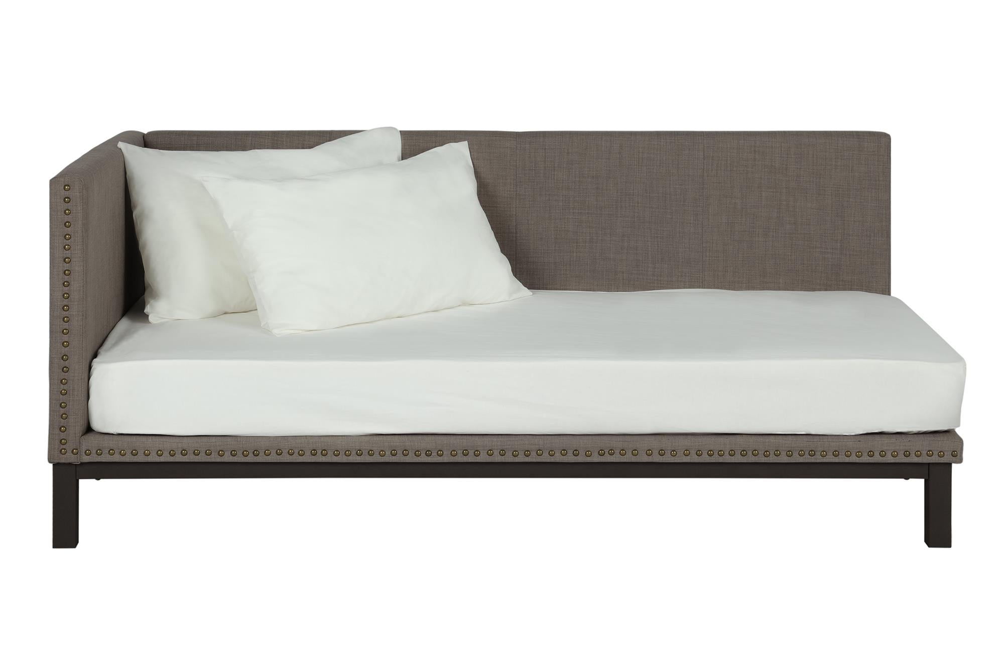 DHP Mid Century Upholstered Daybed - Grey Linen - Twin