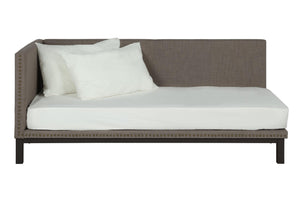 DHP Mid Century Upholstered Daybed - Grey Linen - Twin