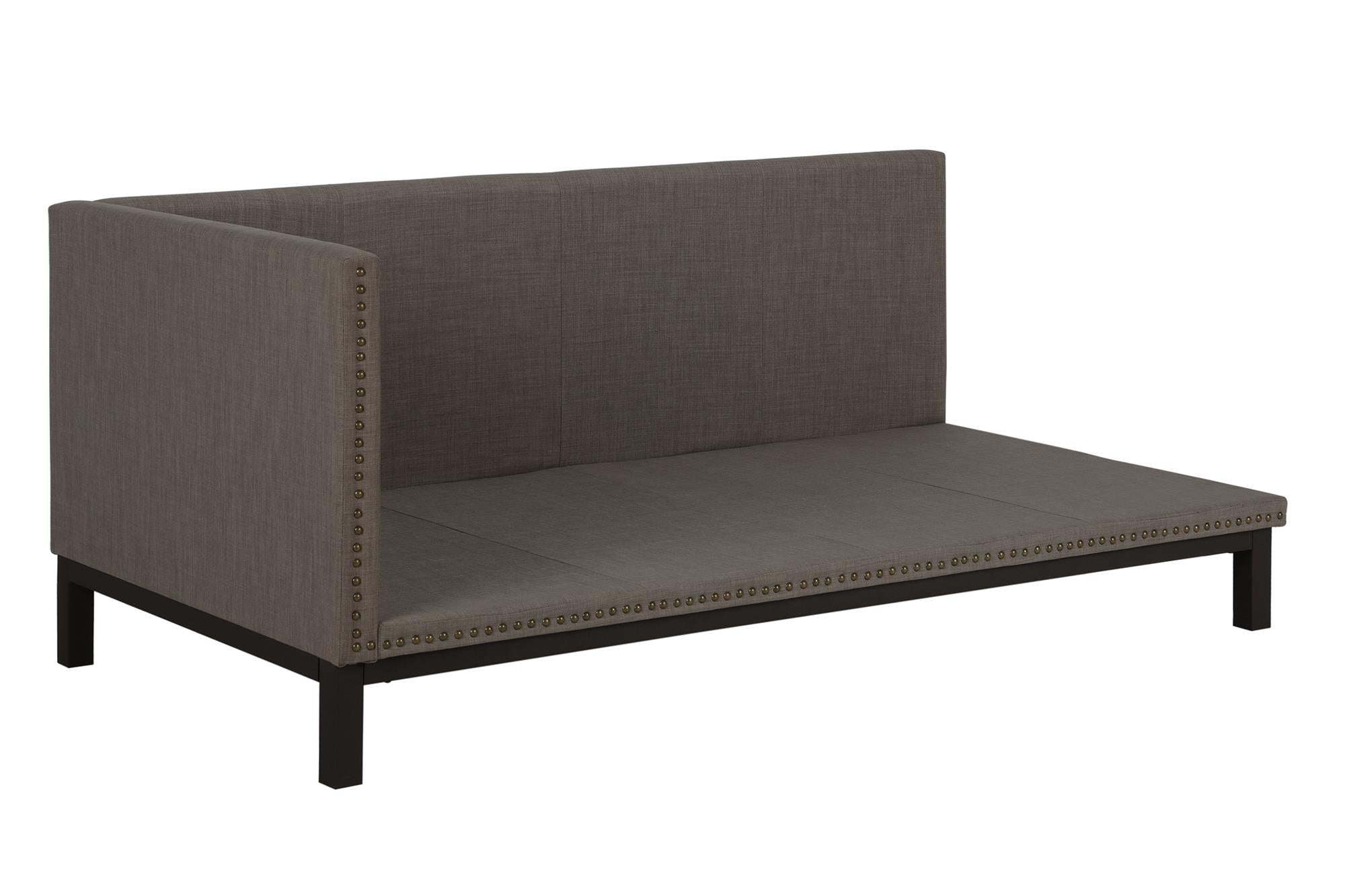 DHP Mid Century Upholstered Daybed - Grey Linen - Twin