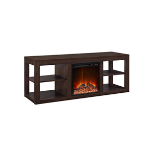 Ameriwood Home Parsons Electric Fireplace TV Stand for TVs up to 65" - Espresso