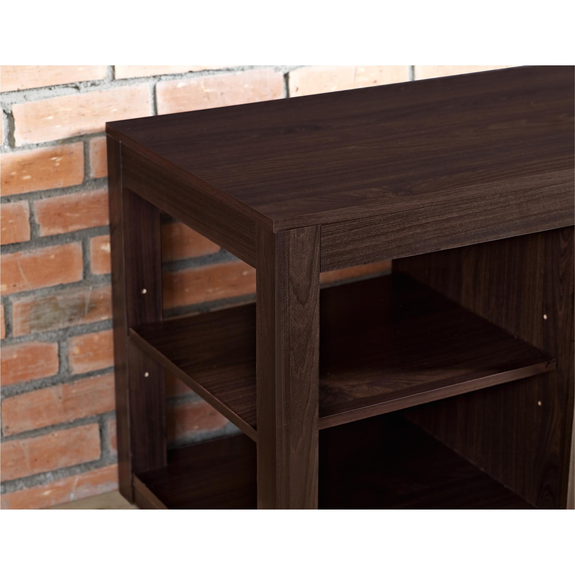 Ameriwood Home Parsons Electric Fireplace TV Stand for TVs up to 65" - Espresso