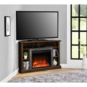 Ameriwood Home Overland Electric Corner Fireplace for TVs up to 50" - Espresso