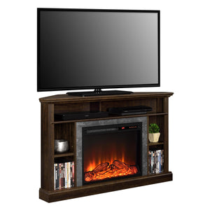 Ameriwood Home Overland Electric Corner Fireplace for TVs up to 50" - Espresso