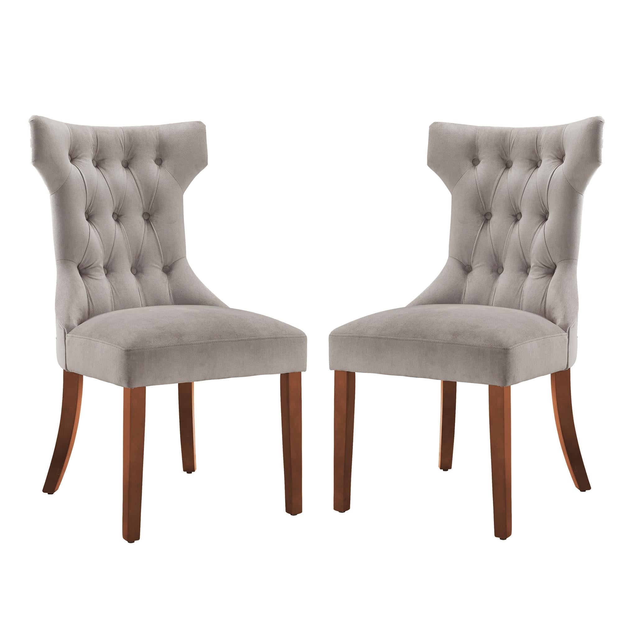 DHP Clairborne Tufted Dining Chairs. Set of 2 - Taupe - Set of 2