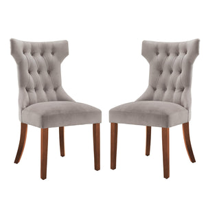 DHP Clairborne Tufted Dining Chairs. Set of 2 - Taupe - Set of 2