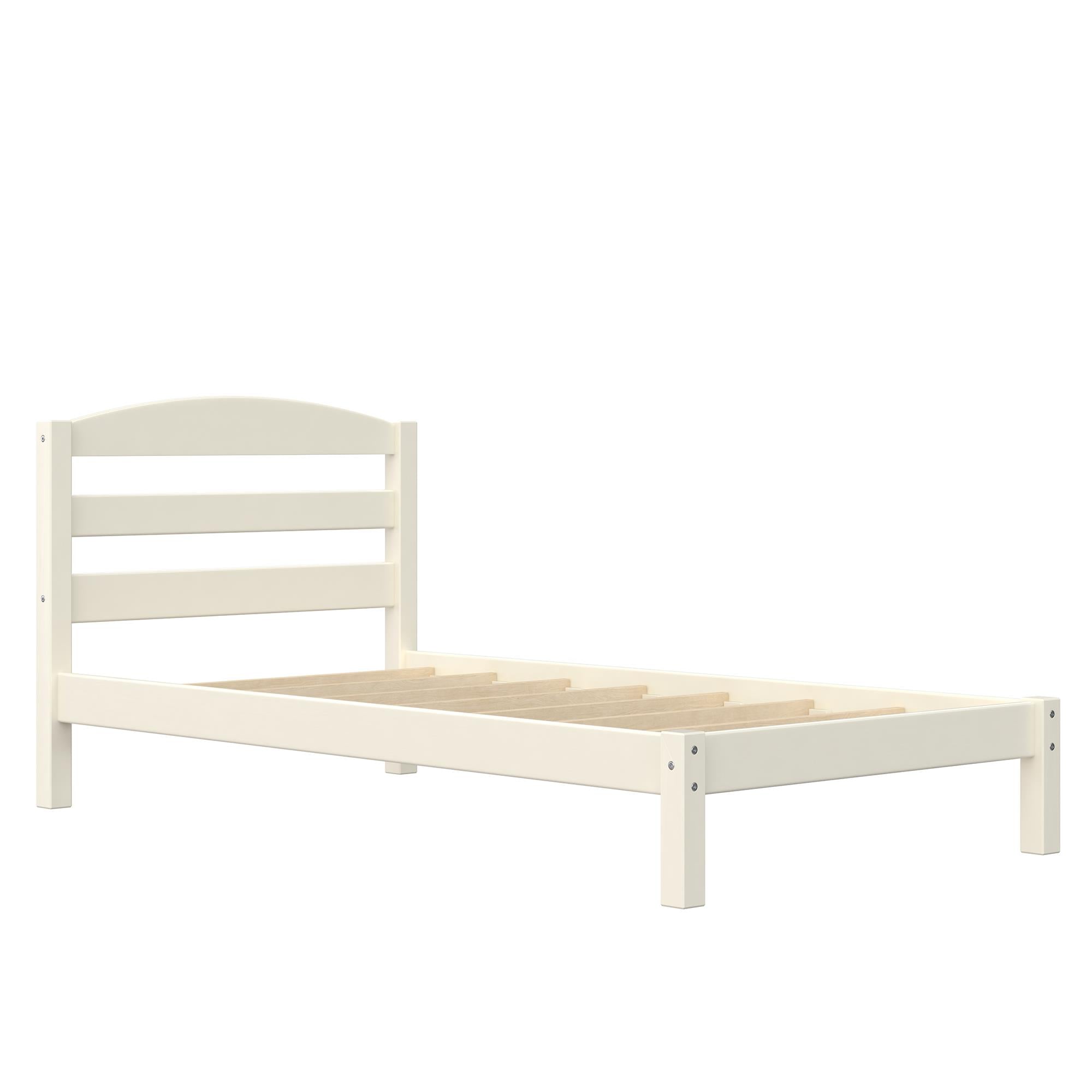 DHP Braylon Twin Size Bed Frame - White - Twin