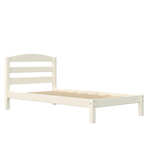 DHP Braylon Twin Size Bed Frame - White - Twin