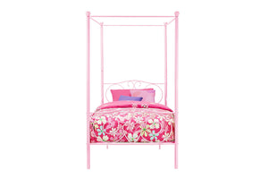 DHP Canopy Metal Bed - Pink - Twin