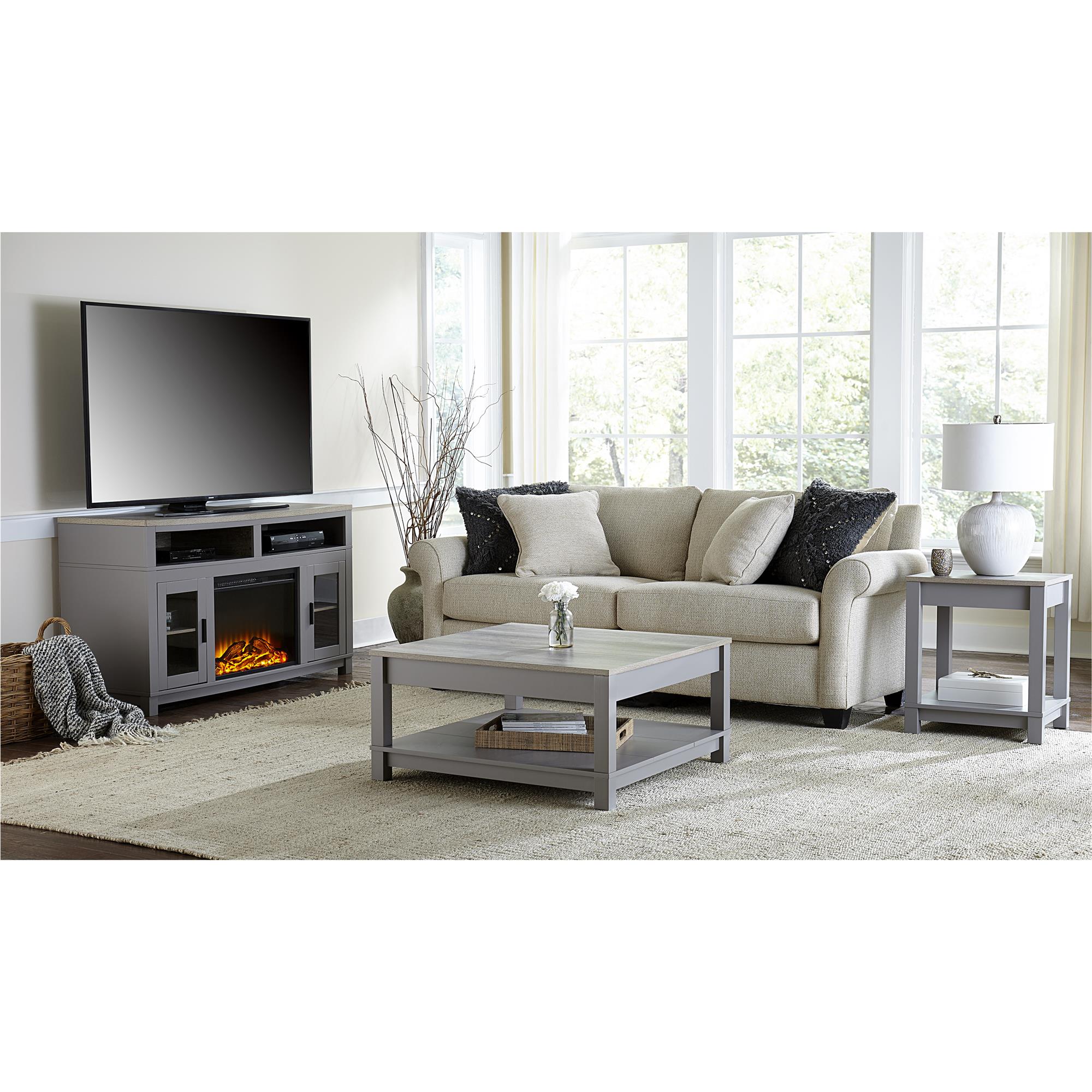 Carver Coffee Table, Gray - Gray