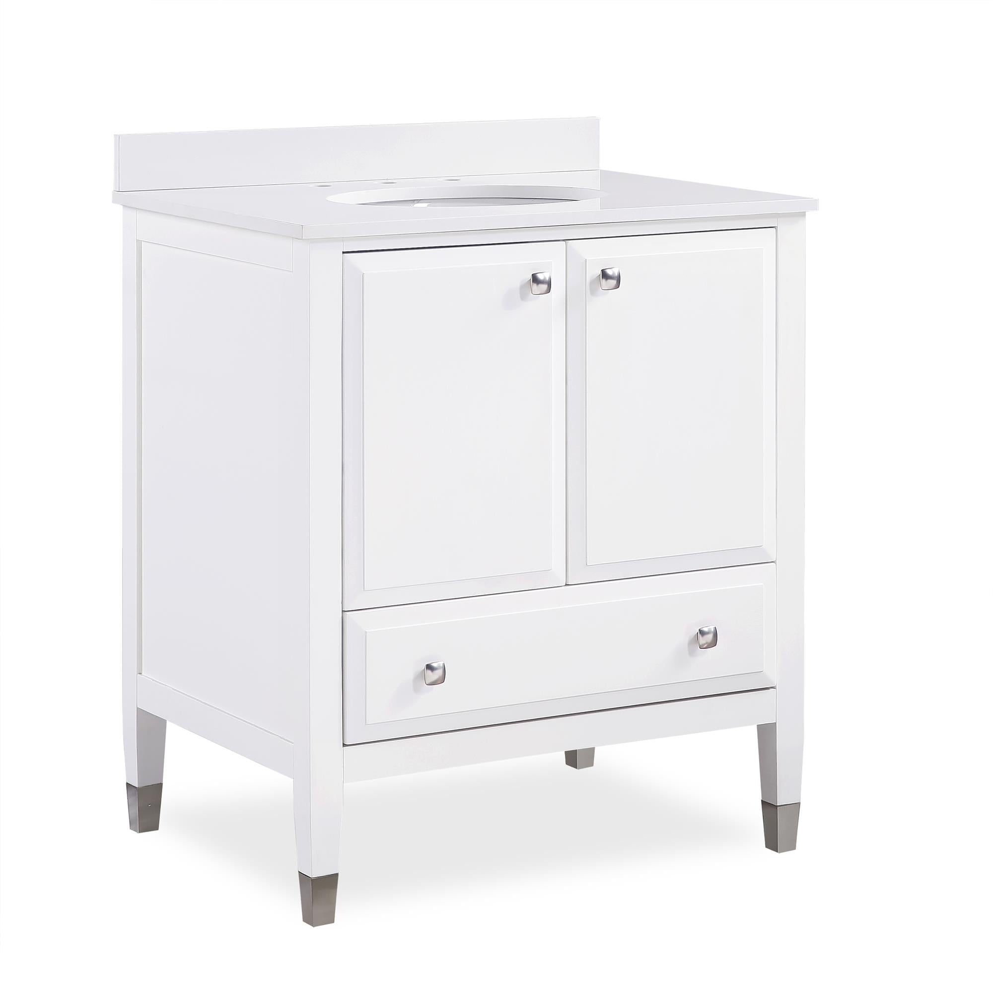 DHP Metcalfe 30 Inch Bathroom Vanity - White - 30"