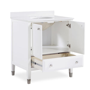 DHP Metcalfe 30 Inch Bathroom Vanity - White - 30"