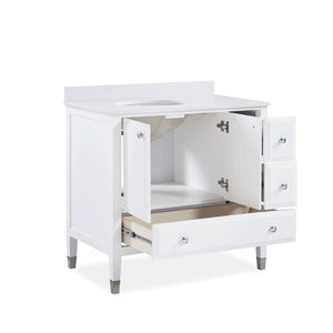 DHP Metcalfe 36 Inch Bathroom Vanity - White - 36"