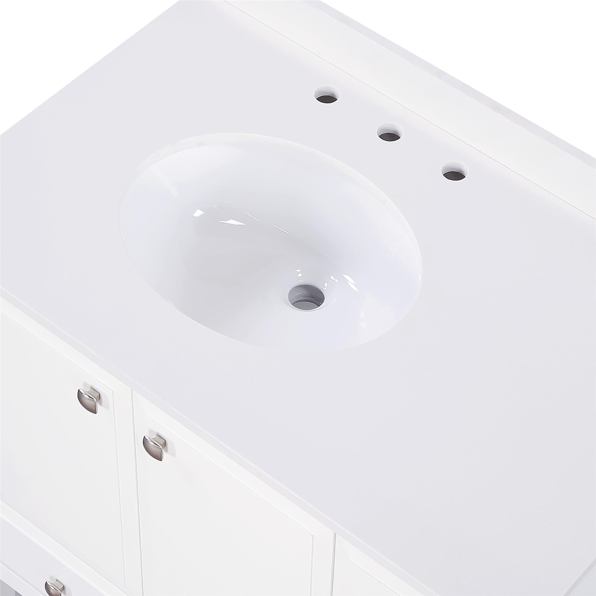 DHP Metcalfe 36 Inch Bathroom Vanity - White - 36"