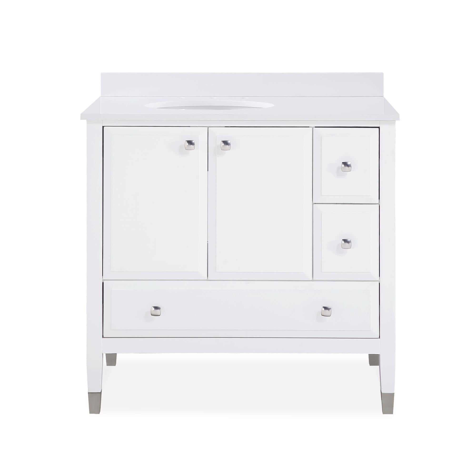 DHP Metcalfe 36 Inch Bathroom Vanity - White - 36"