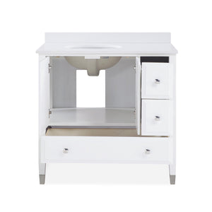 DHP Metcalfe 36 Inch Bathroom Vanity - White - 36"