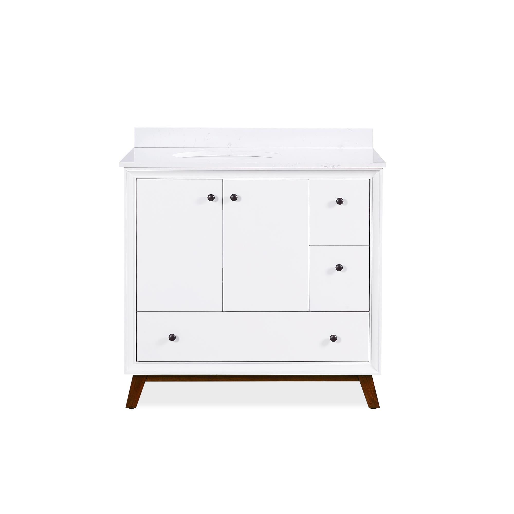 DHP Bleeker 36 Inch Bathroom Vanity - Chocolate - 36"