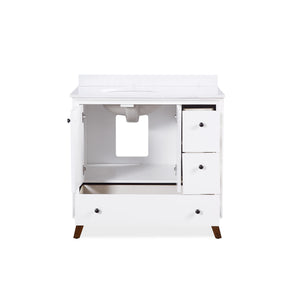 DHP Bleeker 36 Inch Bathroom Vanity - White - 36"