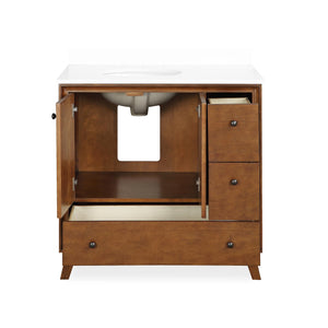 DHP Bleeker 36 Inch Bathroom Vanity - Chocolate - 36"