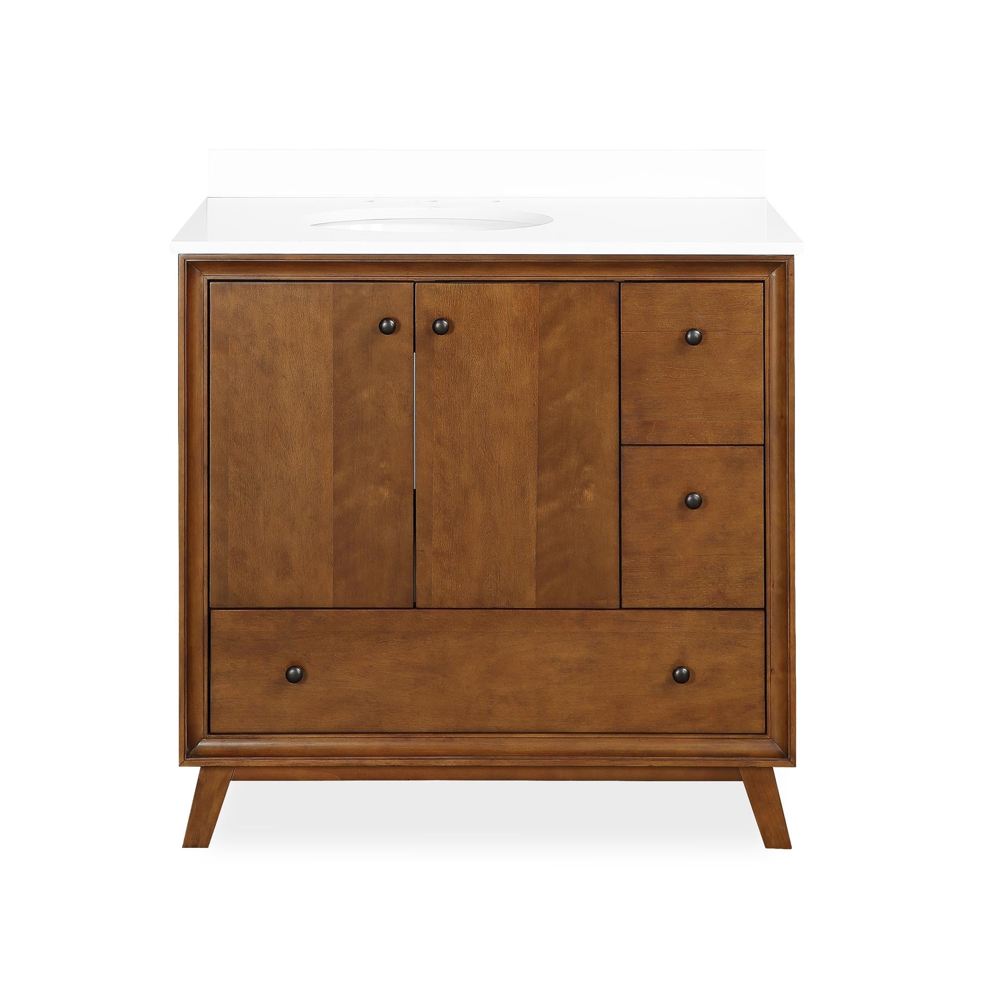 DHP Bleeker 36 Inch Bathroom Vanity - Chocolate - 36"