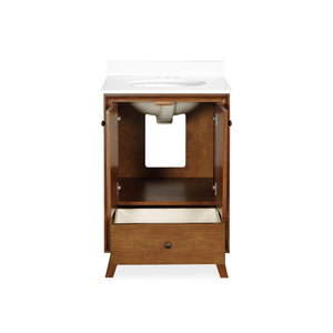 DHP Bleeker 24 Inch Bathroom Vanity - Chocolate - 24"