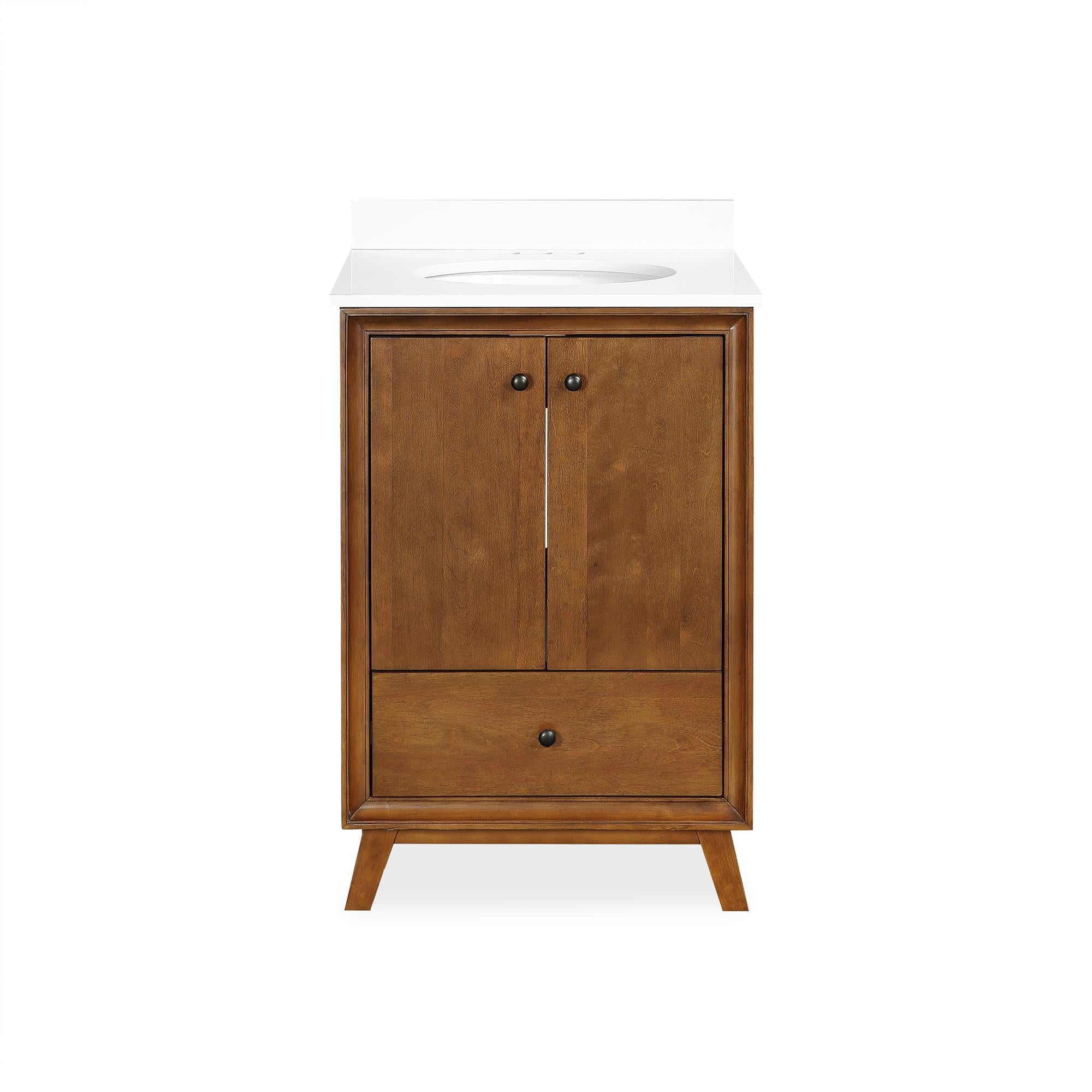 DHP Bleeker 24 Inch Bathroom Vanity - Chocolate - 24"