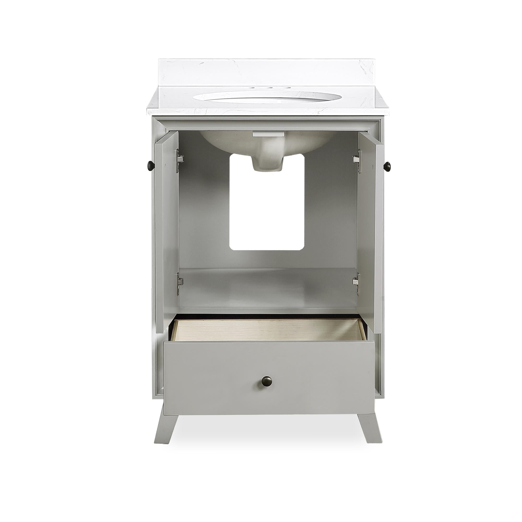 DHP Bleeker 24 Inch Bathroom Vanity - Gray - 24"