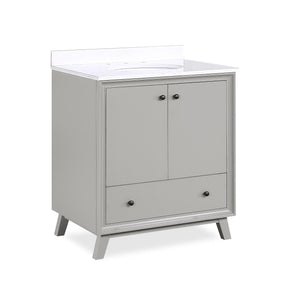 DHP Bleeker 30 Inch Bathroom Vanity - Gray - 30"