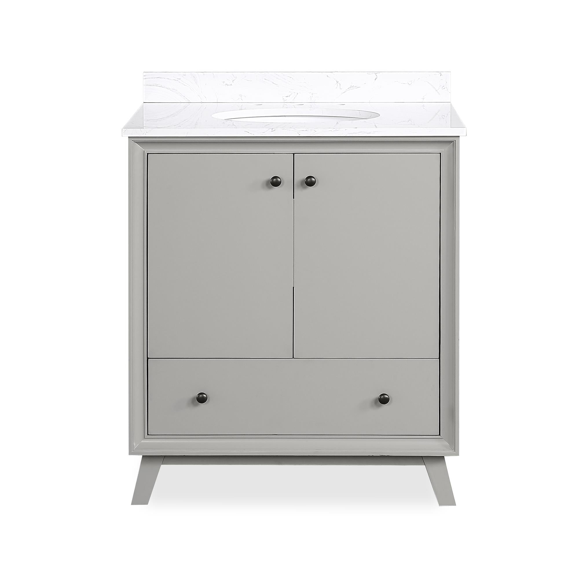 DHP Bleeker 30 Inch Bathroom Vanity - Gray - 30"