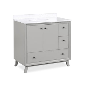 DHP Bleeker 36 Inch Bathroom Vanity - Gray - 36"