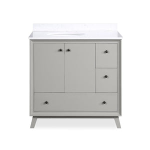 DHP Bleeker 36 Inch Bathroom Vanity - Gray - 36"