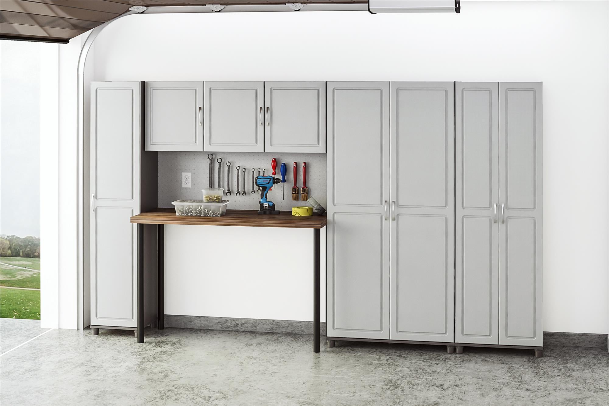Systembuild Evolution Kendall 24" Utility Storage Cabinet - Gray
