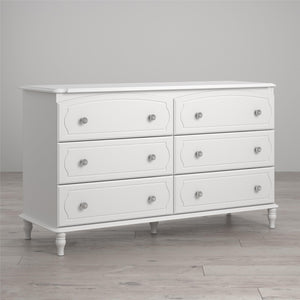 Rowan Valley Laren Kids' White 6 Drawer Dresser - White