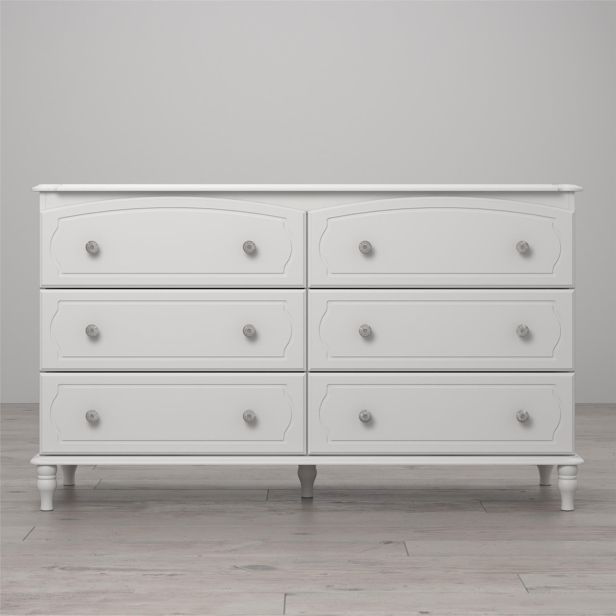 Rowan Valley Laren Kids' White 6 Drawer Dresser - White