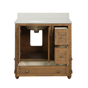 DHP Monteray Beach 36" Bathroom Vanity - Natural Rustic - 36"