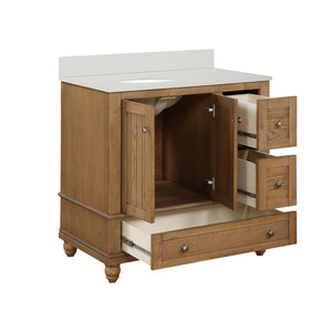 DHP Monteray Beach 36" Bathroom Vanity - Natural Rustic - 36"