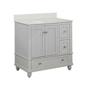DHP Monteray Beach 36" Bathroom Vanity - Gray - 36"