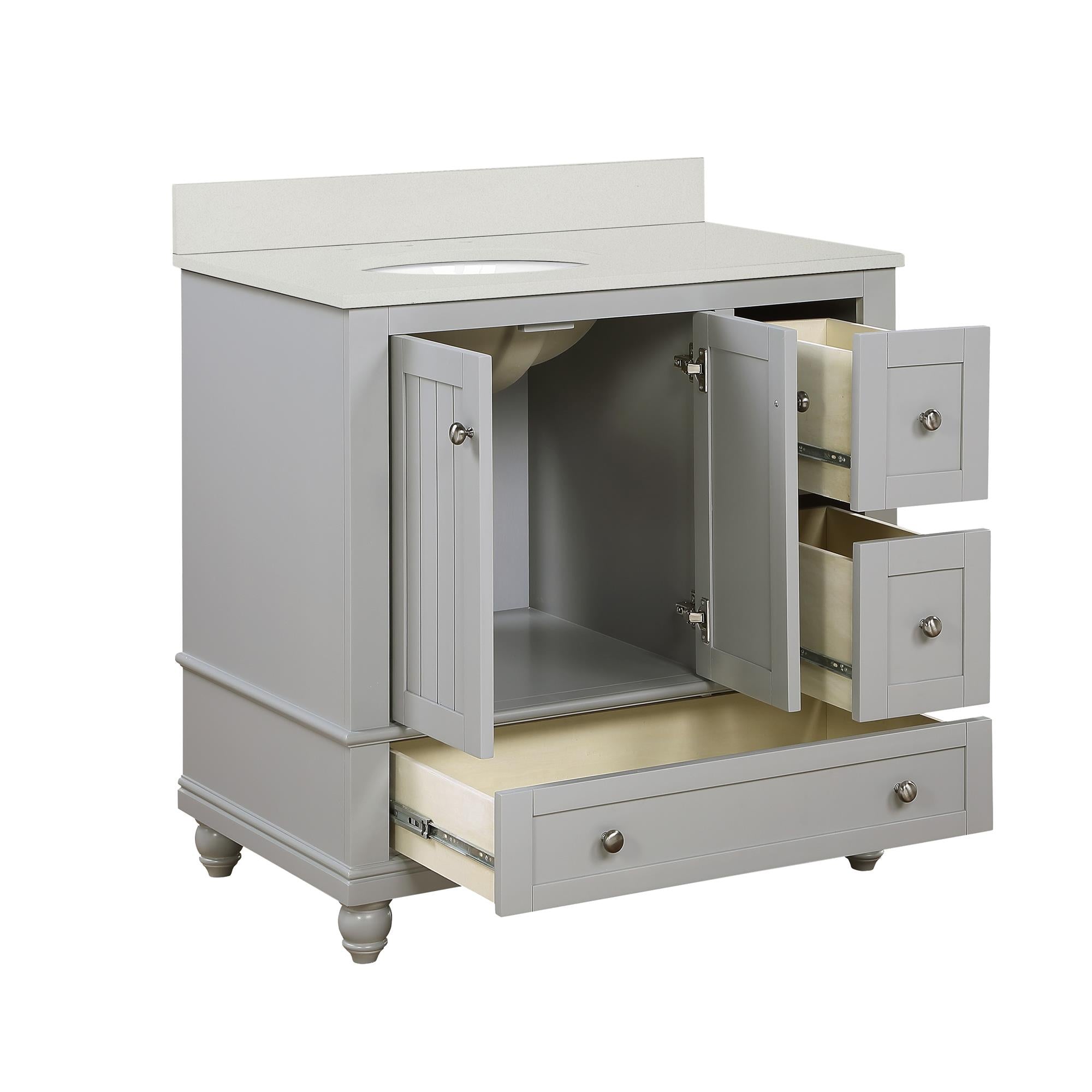 DHP Monteray Beach 36" Bathroom Vanity - Gray - 36"