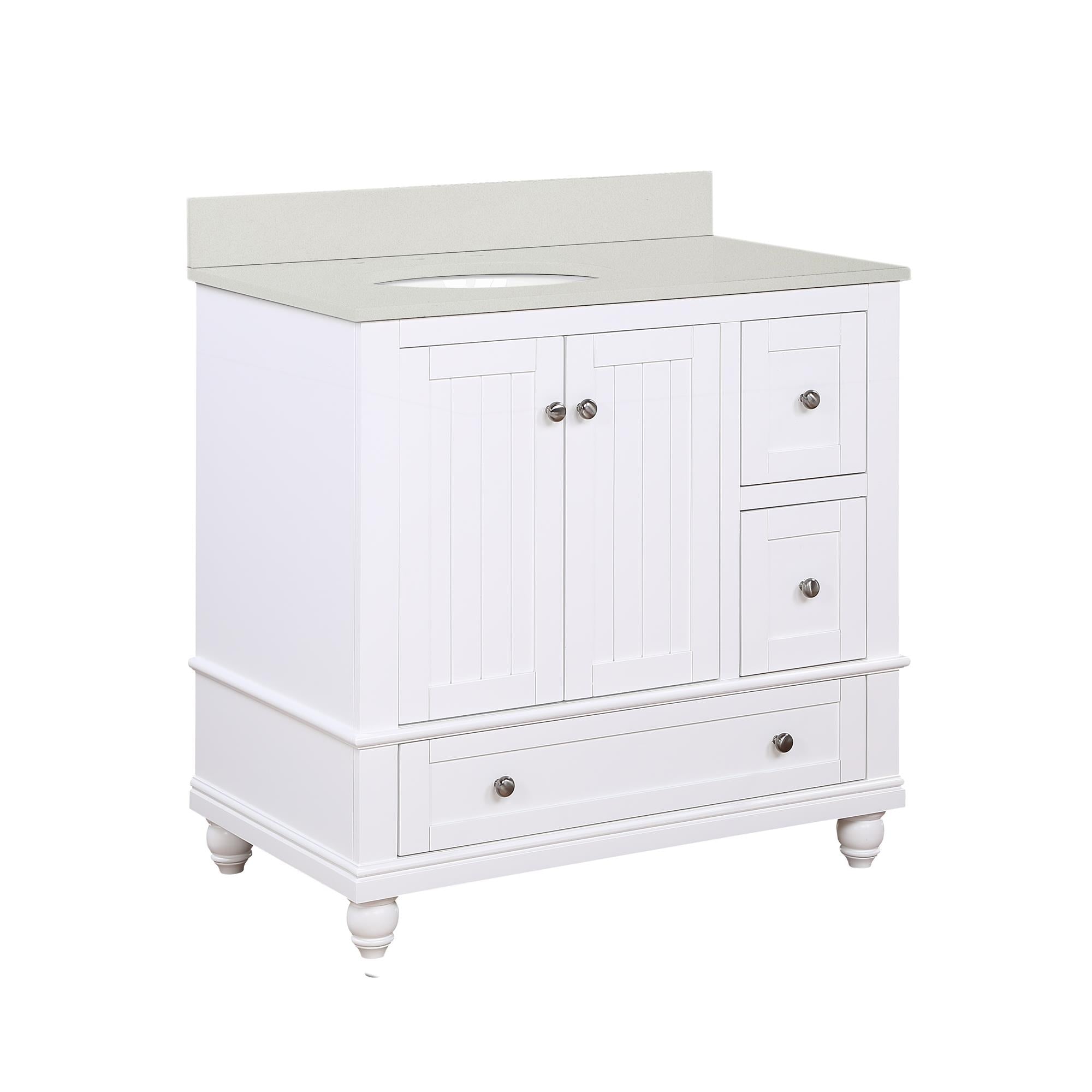 DHP Monteray Beach 36" Bathroom Vanity - White - 36"