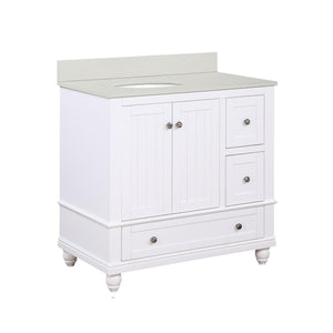 DHP Monteray Beach 36" Bathroom Vanity - White - 36"