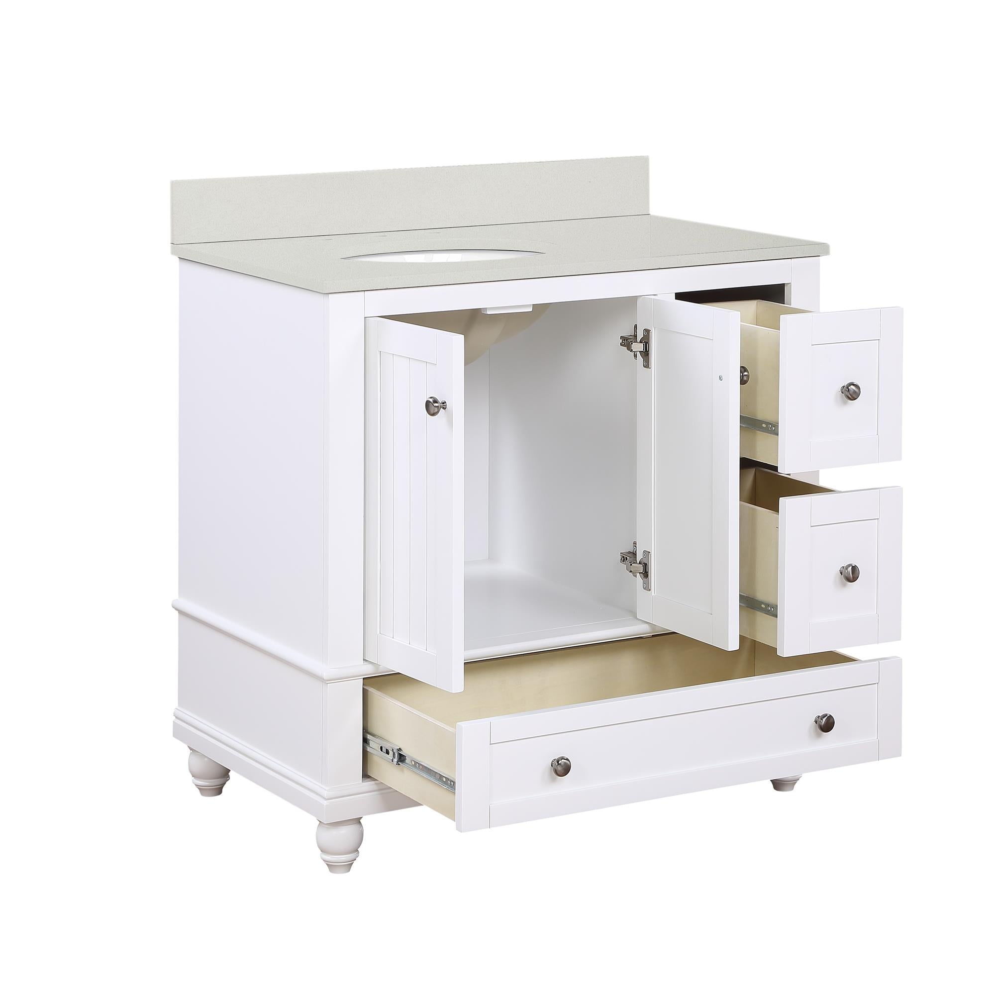DHP Monteray Beach 36" Bathroom Vanity - White - 36"