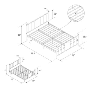 DHP Langham Metal Bed Frame - Black - Full