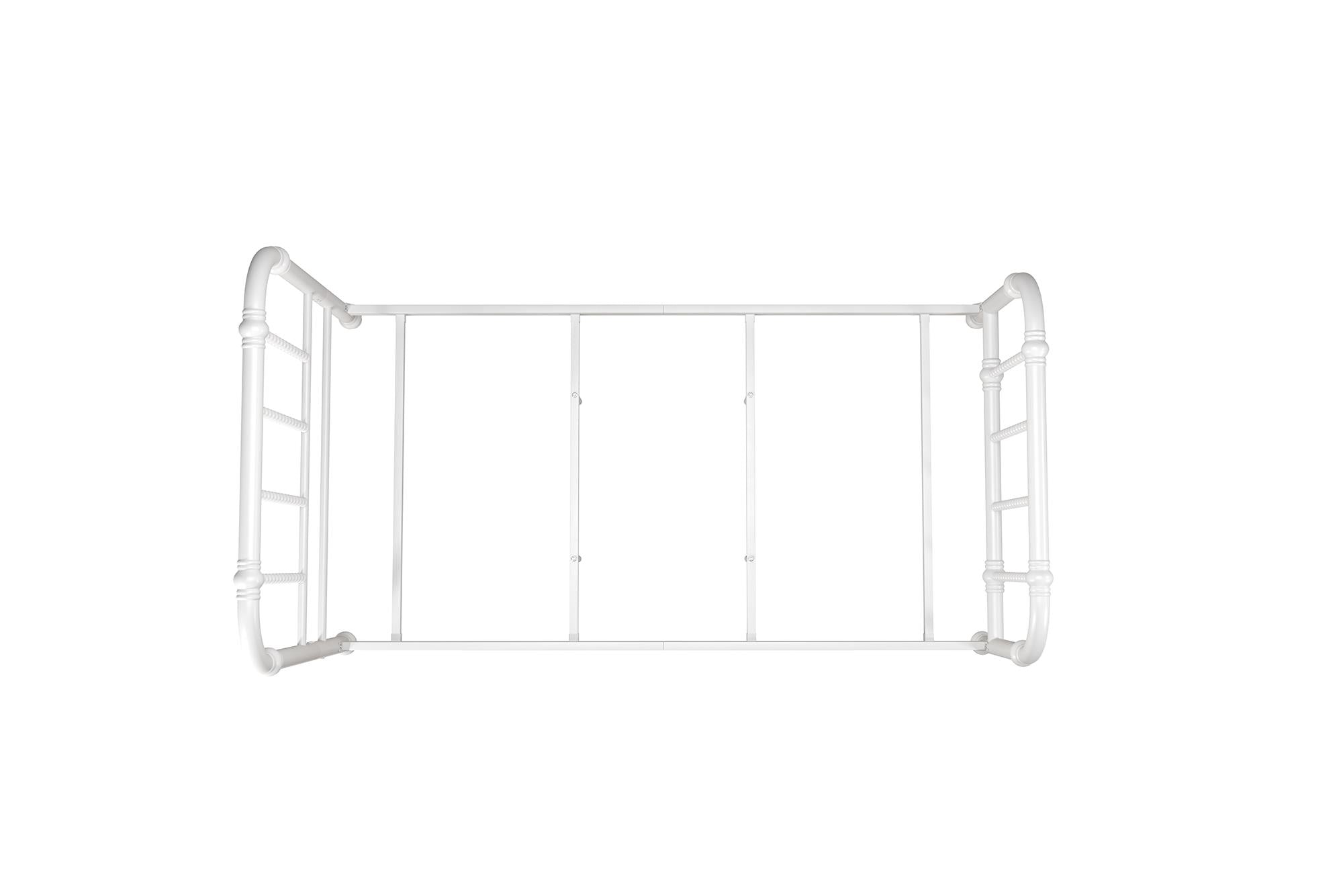 DHP Jenny Lind Metal Bed Frame - White - Twin