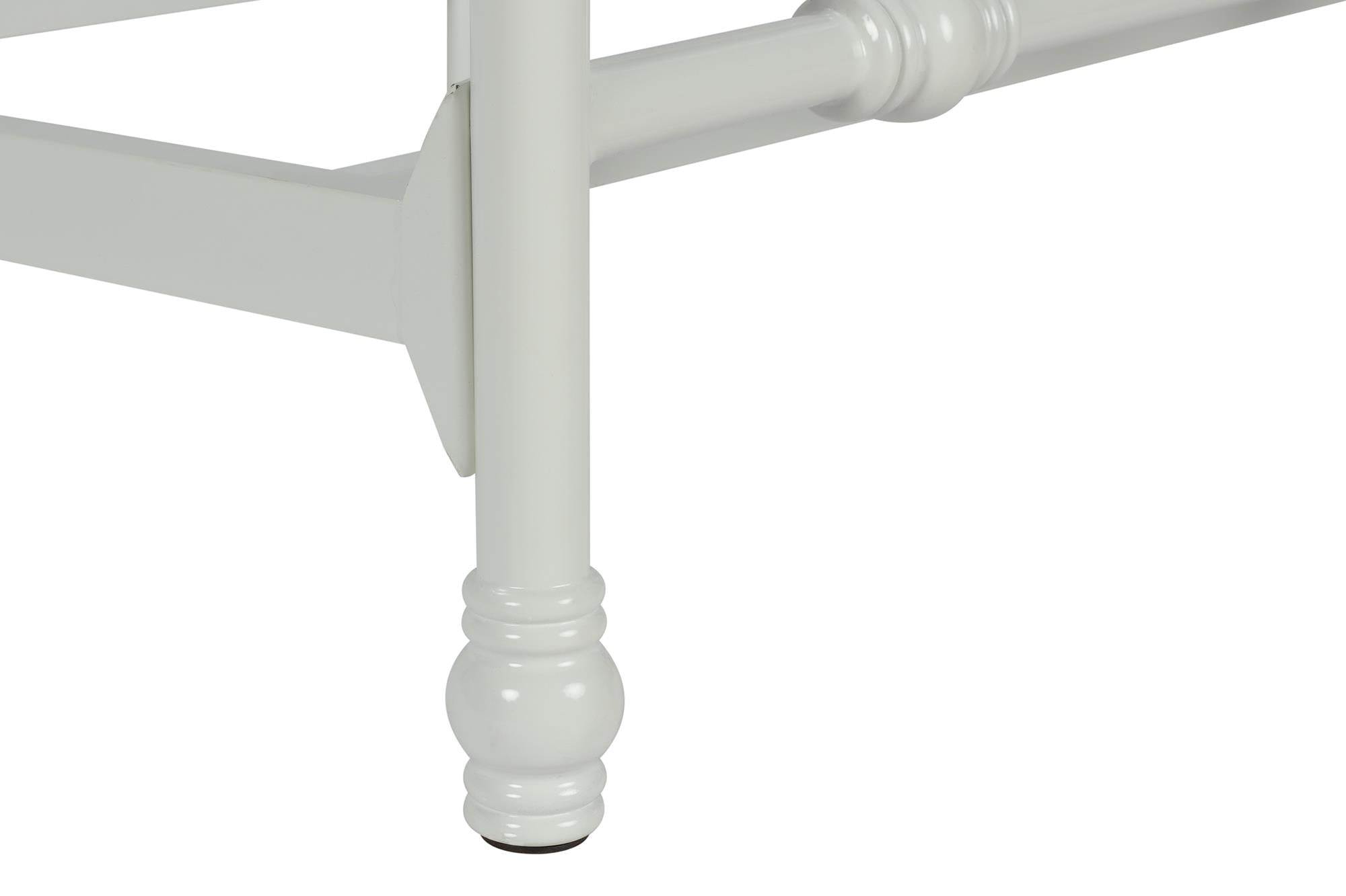 DHP Jenny Lind Metal Bed Frame - White - Twin