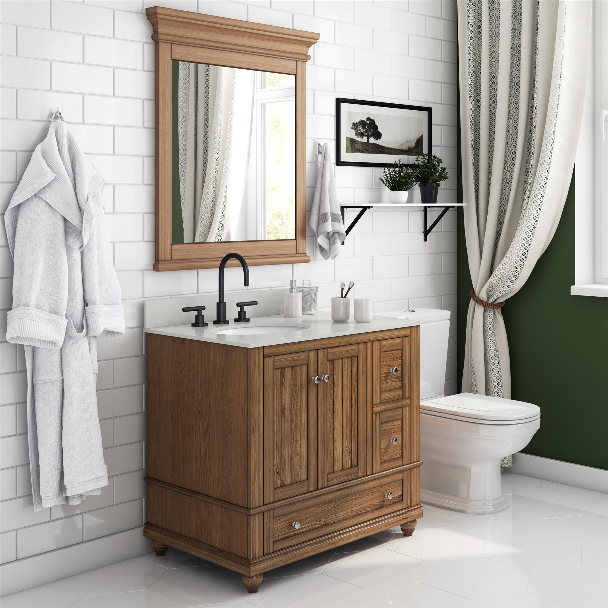 DHP Monteray Beach 36" Bathroom Vanity - Natural Rustic - 36"