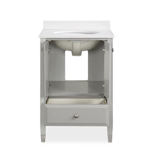 DHP Metcalfe 24 Inch Bathroom Vanity - Gray - 24"