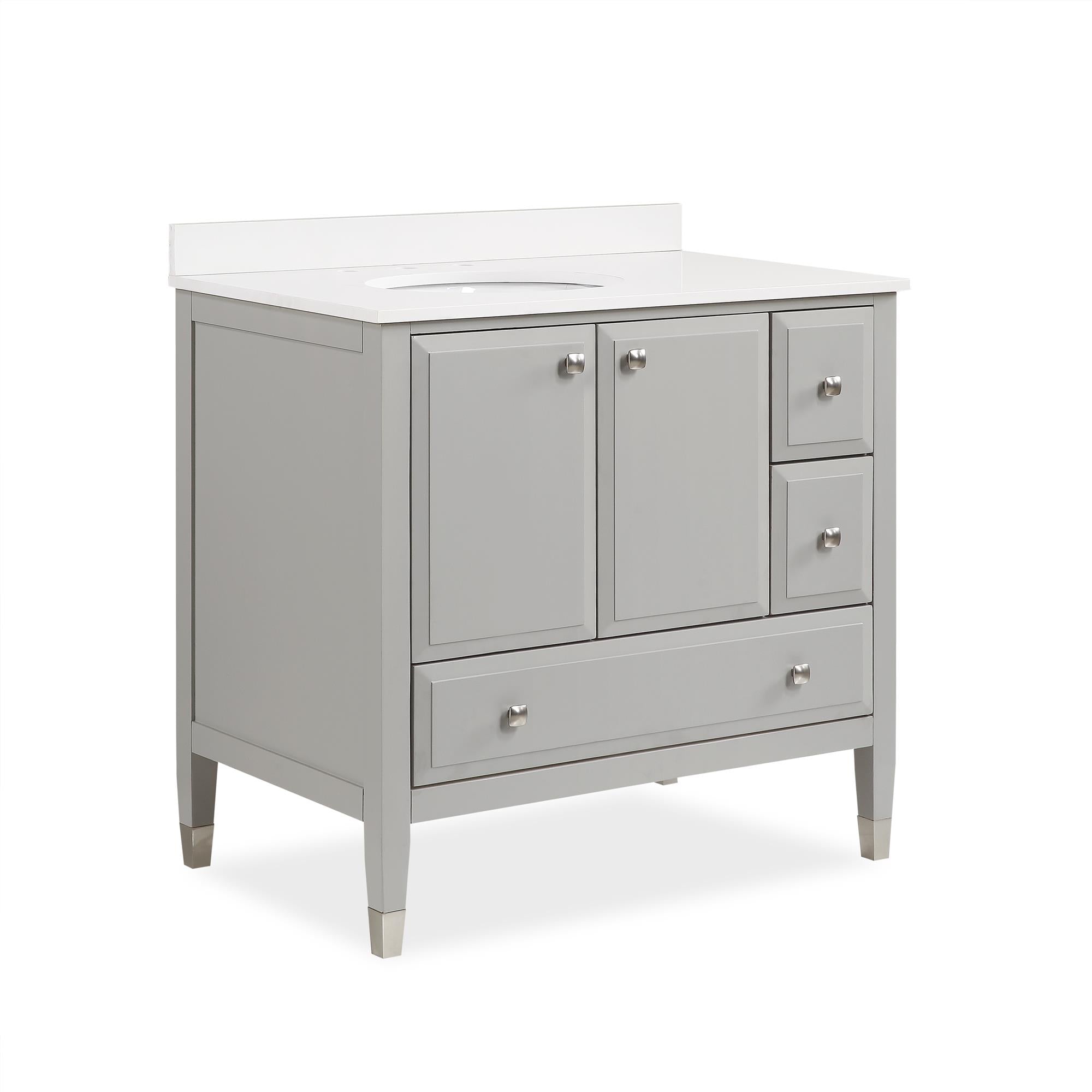 DHP Metcalfe 36 Inch Bathroom Vanity - Gray - 36"